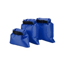 Açık Hava Etkinlikleri İçin 3 Farklı Boyutta Su Geçirmez Çanta Seti - Pu Kaplama Poliester Kumaş Koyu Mavi Koyu Mavi