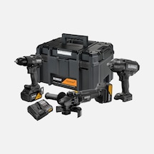 Dewalt Dck3222mp2t-qw Mclaren Üçlü Set + 2x5ah Akü Set Matkap + Taşlama + Somun Sıkma
