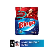 Bingo Toz Çamaşır Deterjanı 1,5 Kg 10 Yıkama Lovely 10'li Paket