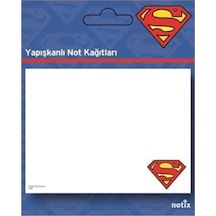 Superman Desenli Yapışkanlı Not Kağıdı 50 Yaprak 100x75 Mm No Color