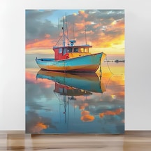 Moranka Sayılarla Boyama Tuvalseti Çıtalı 40x50 Cm-balıkçı Tekne