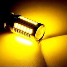 2 Adet Py21w Car/5w 1156 Car Car Car Araba Led Ampuller Için Sinyal Lambası Açın Amber 3156 P27w T25 1 Piece Set