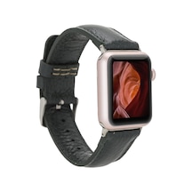 Bouletta Apple Watch Uyumlu Deri Kordon 38-40-41mm FL13 Koyu yeşi