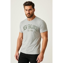 New Balance Tişört Gri Erkek Tshirt Mnt3326-ag Gri