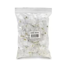 Hadron Hdx5062 Cat5 Konnektör Ez Rj45 Delikli 100lü Paket Şeffaf Kdo