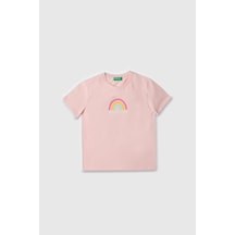 United Colors Of Benetton Kız Çocuk T Shirt A.pembe Bnt-g21814-1378 Pembe United Colors Of Benetton Kız Çocuk T Shirt A.pembe Bnt-g21814-1378 Pembe