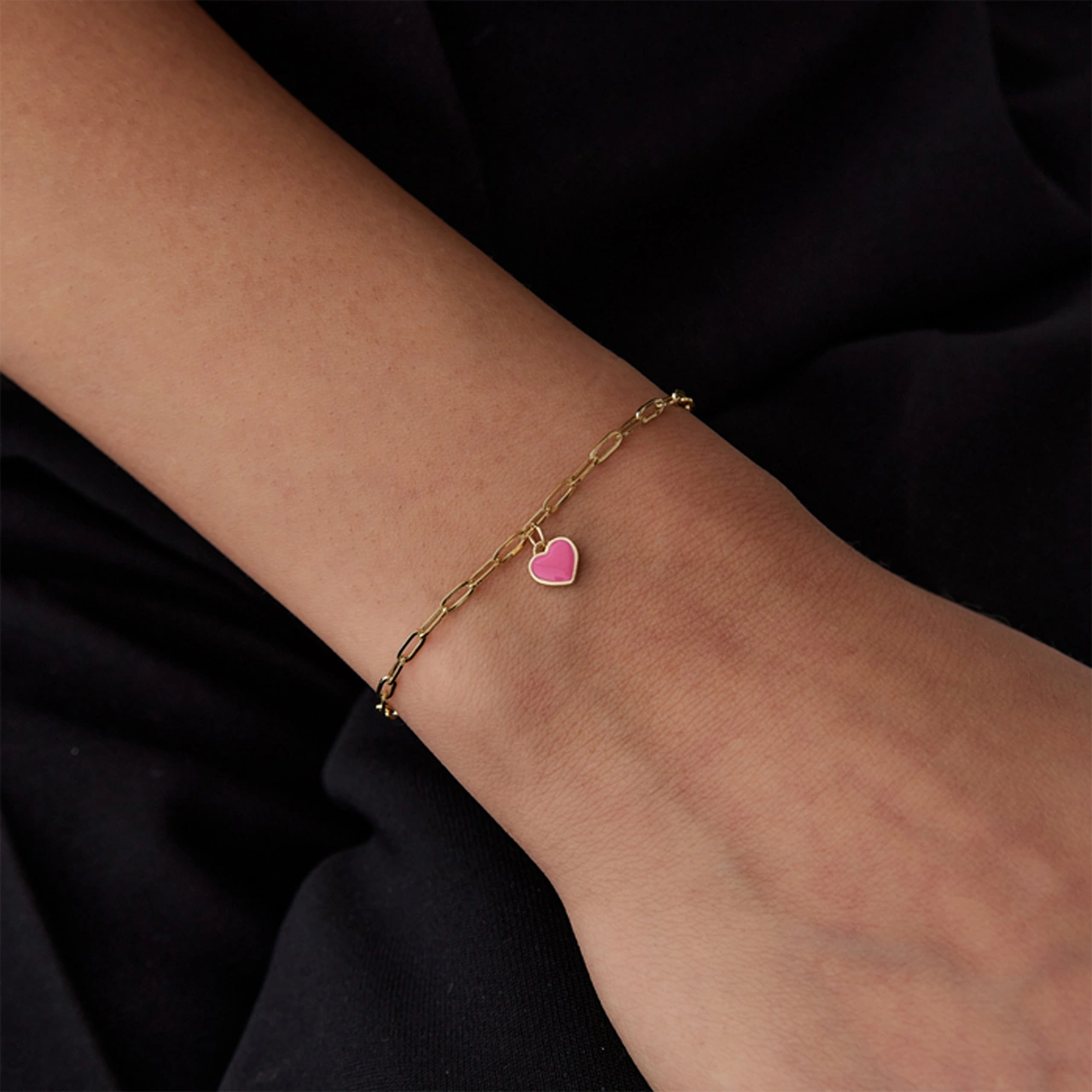 Pink Love Charm Bileklik Çok Renkli