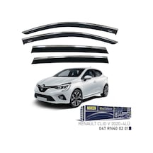 Renault Clio 5 Niken Kromlu Cam Rüzgarlığı 4lü Set 2020 ve Üstü