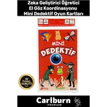 Özel Üretim Eğitici Zeka Geliştirici Öğretici Eğlence Aile 55 Parça Mini Dedektif Genel Oyun Kartı