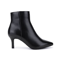 Tamer Tanca Kadın Hakiki Deri Siyah Deri Topuklu Bot 1081 5411 Bn Bot Sk25-26 Sıyah Dr Siyah
