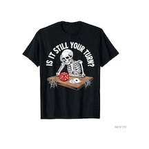Tarzsokak Hala Senin Sıranı Mü Komik İskelet Bekleme Alıntısı Meme T-shirt Erkekler Kadınlar İçin %100 Çok Renkli