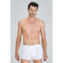 Kom Colin 2'Li Pamuklu Boxer Beyaz