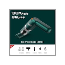 Ranyeek Oto Ve Ev İçin Kablosuz Şarjlı El Fırçası, Mini El Tutan Yüksek Güçlü Toz Süpürücü - Yeşil - Premium Sürüm