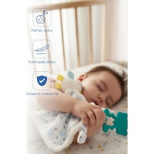 Babyjem Birdy Soft Diş Kaşıyıcılı Uyku Arkadaşım Mavi