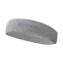 Sporcu Havlu Kafa Bandı, Alın Ter Bandı Headband Gri