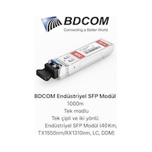 1000mbps Endüstriyel Sfp Modül Tek Modlu 40km Mesafe