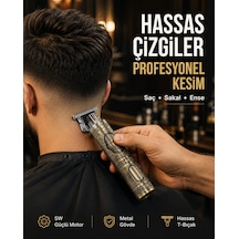 Kompakt Tasarımlı, Güçlü Motorlu Saç Sakal Kesme Makinesi Ve 4 Kılavuz Tarak - Lisinya