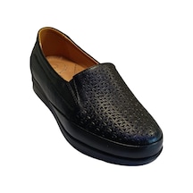 Fast Brand 02 Kadın Deri Comfort Ayakkabı Siyah