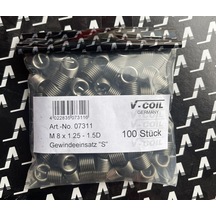 M8X1.25 1.5D Helicoil Yay V-Coıl Germany 100 Adet