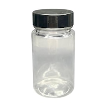 150ml Şeffaf Tablet Şişesi Siyah Kapak, 12 Adet, Tablet Şişesi, Ecza Şişesi, Kozmetik Şişe Diğer