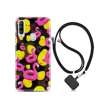 General Mobile GM20 Pro Kılıf Boyun Askılı Flamingolar Ördekler 1638