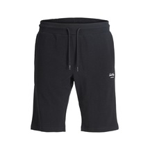 Jack & Jones Büyük Beden Logo Detayli Normal Kesim Sort - Gordon - 12289222 Siyah
