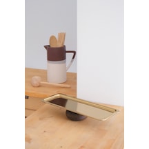 Ahşap Ayaklı Baton Gold Dekoratif 33 Cm Pasta Kek Sunum/servis Tabak Stand Gold - 674336949 Gold