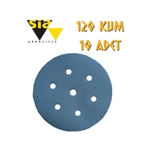 Sia 1949 Hookit 7 Delikli Cırt Zımpara 150 Mm - P120 Kum - 10 Adet