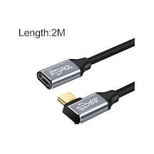 Sones 2m 10gbps Usb-c / Type-c Dişi - Erkek Dirsek Şarj Veri İletim Uzatma Kablosu