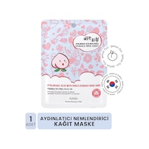Hyalüronik Asit Ve Şeftali Ile Nemlendirici Kağıt Maske Mask