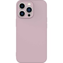 Goocamp Apple Uyumlu iPhone 13 Pro Max Mara Lansman Kılıf pembe Açık Pembe