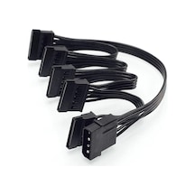 Molex Ide 4 Pin To 5X Sata Power 4355P Güç Çoklayıcı Kablosu Hdd