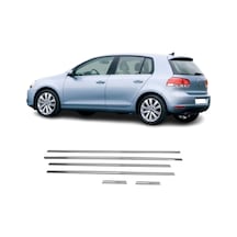 Vw Golf 6 Krom Cam Çıtası Tk 2010 Üzeri 6Prç Paslanmaz Çelik N11.59