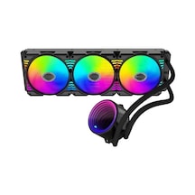 Snt Ss360-3f-b Argb 360mm. Siyah Sıvı Soğutma Am4 Am5 Lga 1200 1700 20xx