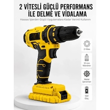 Lb Matkap Seti 24 Parça Çift Bataryalı Darbeli Led Işıklı Vidalama