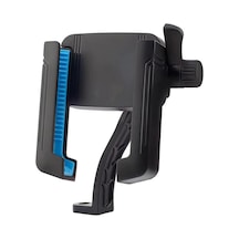 Microcase Bisiklet Ve Motosiklet Ayna Bağlantılı Telefon Tutucu 360 Döner Başlık Kilit Mekanizmalı 3.5-6.8 İnç Uyumlu Kaymaz Silikon Pedli Motor Bisiklet Telefon Tutucu - Al5740 Siyah