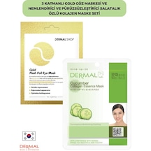 Dermal 3 Katmanlı Gold Göz Maskesi + Salatalık Özlü Kolajen Maskesi