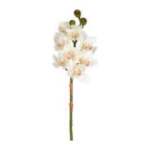 Yapay Çiçek Orkide Gerçek Dokulu Beyaz 75 Cm. Çok Renkli