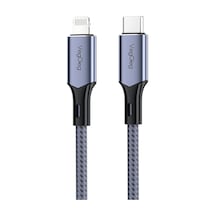 27w 3a Usb Type-c To Lightning Apple Uyumlu iPhone Apple Uyumlu iPad Hızlı Şarj Ve Data Kablosu 1.2 Metre Standart