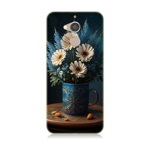 General Mobile Discovery Gm8 Uyumlu Mavi Çiçek Desenli Silikon Kılıf
