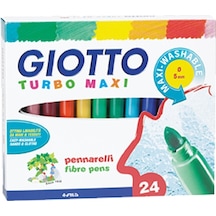 Giotto Keçeli Boya Kalemi Turbo Maxi 24 Renk 455000