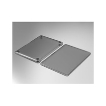 Macbook Air M1 13 İnç Kılıf A2337 Uyumlu Sert Kapak A2179 A1932 Hard Case Koruyucu Şeffaf Kapak Parmak İzi Tutmaz Gri