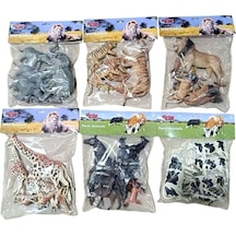 Sh-p9904-07al 6 Ast 7pcs Aslan-kaplan-zürafa-inek-fil Belirtilen Fiyat, Tekli Satış İçin Adet Fiyatıdır.