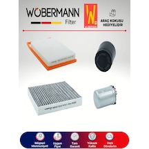 Wöbermann Skoda Rapid 1.4 TDI Filtre Bakım Seti 2015-2018 4'lü Karbonlu Wöbermann Skoda Rapid 1.4 TDI Filtre Bakım Seti 2015-2018 4'lü Karbonlu