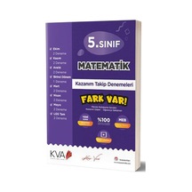 5. Sınıf Matematik Kazanım Takip Denemeleri -  KVA Yayınları