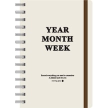 Morning Glory 5000 Planlayıcı Defter 12,4x18,5 Cm Kahverengi 12340-88554