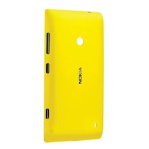 Nokia Lumia 520 Kablosuz Şarj Desteği Arka Kapak Sarı