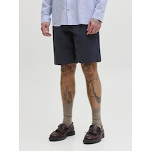 Jack & Jones Erkek Bol Kalip Chino Sort - Karl - 12273005 Dark Navy