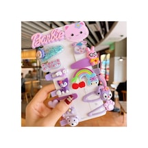 So-much Çocuk Çıtçıt Pens Klipsli Toka Seti 14 Adet-1 Pembe Lila - 125454823 Pembe Lila - 125454823 Pembe Lila