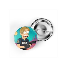 Leon S. Kennedy - 44 Mm İğneli Çanta Rozeti - 5 Adet Diğer